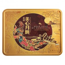 【顺丰京东随机快递】香港美心双黄白莲蓉4枚/盒（新疆、西藏、内蒙不接单）甘肃，黑龙江，吉林，辽宁，宁夏，青海加20元/箱